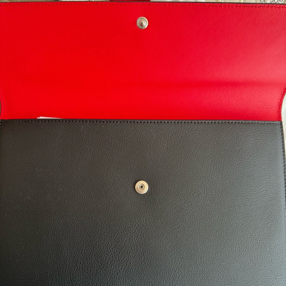 Alexander McQueen Skull Clasp Envelope Clutch Purse - Picture 5 of 6